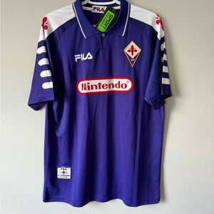 Gabriel Batistuta #9 Fiorentina New Men’s Fila Retro Vintage Soccer Jersey